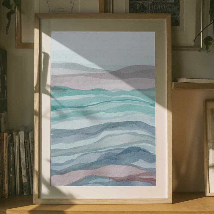 "Soft Layered Landscape" by Nikita Jariwala — Abstract Wall Art