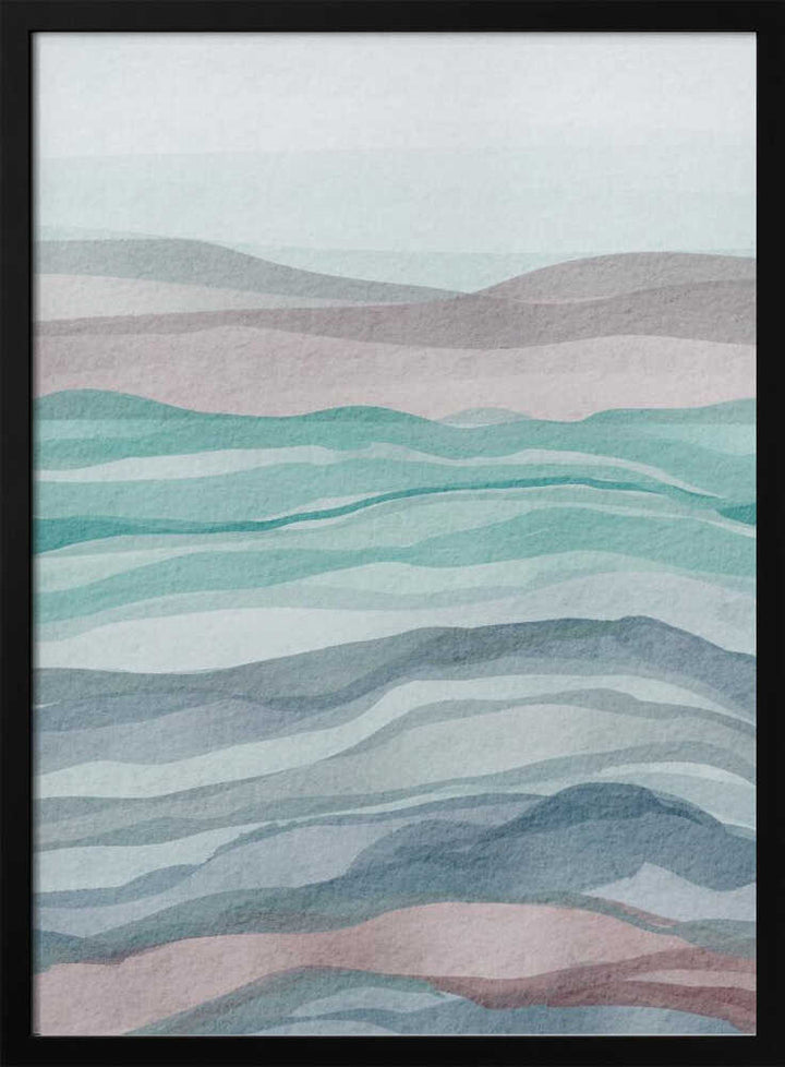 "Soft Layered Landscape" by Nikita Jariwala — Abstract Wall Art