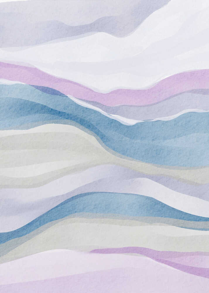 "Serene Watercolor Abstract" by Nikita Jariwala — Abstract Wall Art