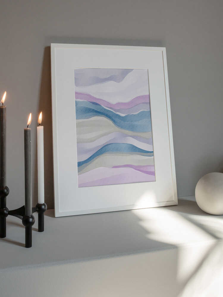 "Serene Watercolor Abstract" by Nikita Jariwala — Abstract Wall Art
