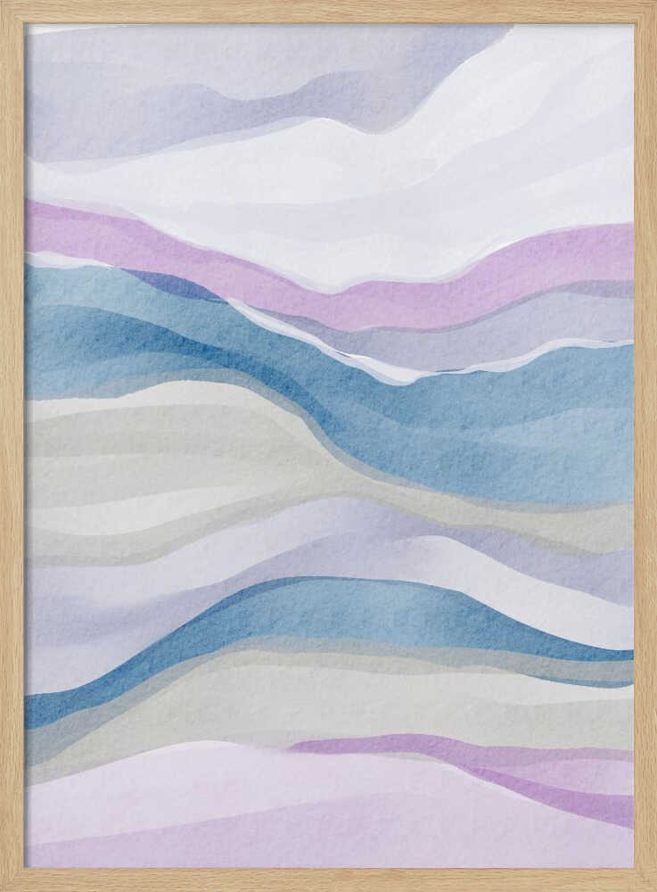 "Serene Watercolor Abstract" by Nikita Jariwala — Abstract Wall Art