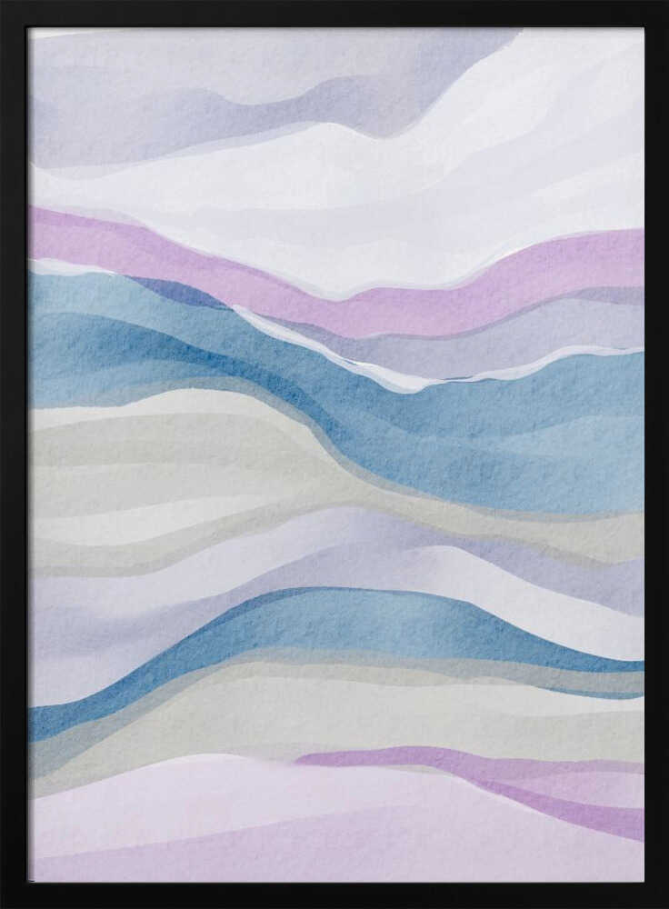 "Serene Watercolor Abstract" by Nikita Jariwala — Abstract Wall Art