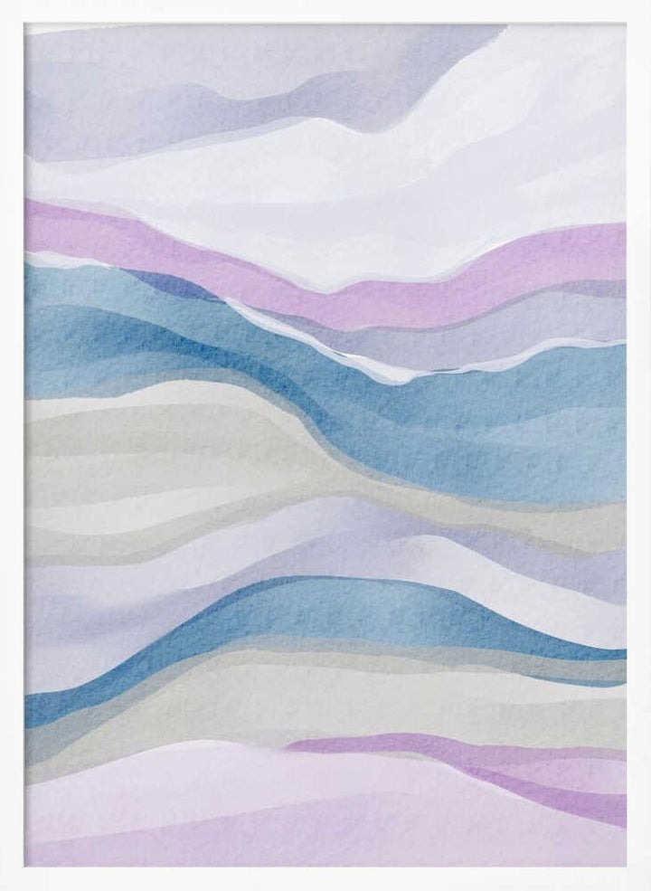 "Serene Watercolor Abstract" by Nikita Jariwala — Abstract Wall Art