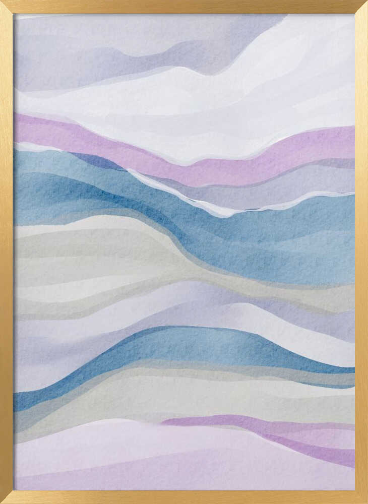 "Serene Watercolor Abstract" by Nikita Jariwala — Abstract Wall Art