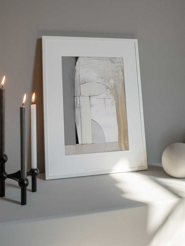"Soft Neutral" by Dan Hobday — Abstract Wall Art