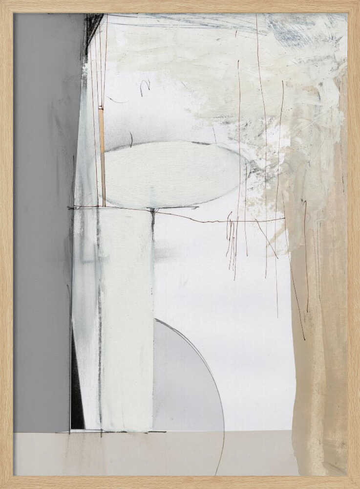 "Soft Neutral" by Dan Hobday — Abstract Wall Art
