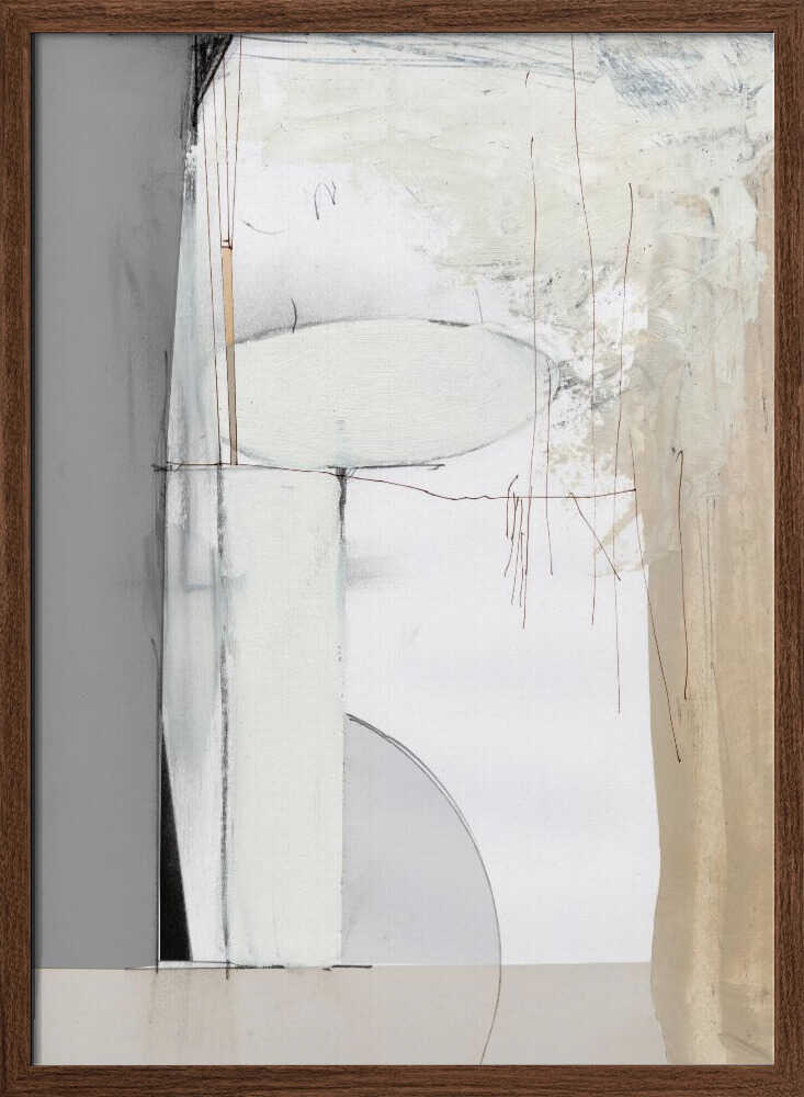 "Soft Neutral" by Dan Hobday — Abstract Wall Art