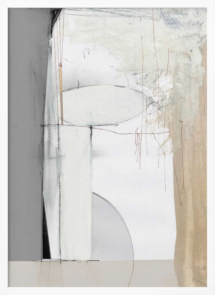 "Soft Neutral" by Dan Hobday — Abstract Wall Art