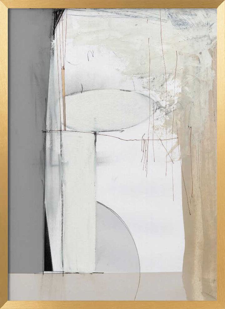 "Soft Neutral" by Dan Hobday — Abstract Wall Art