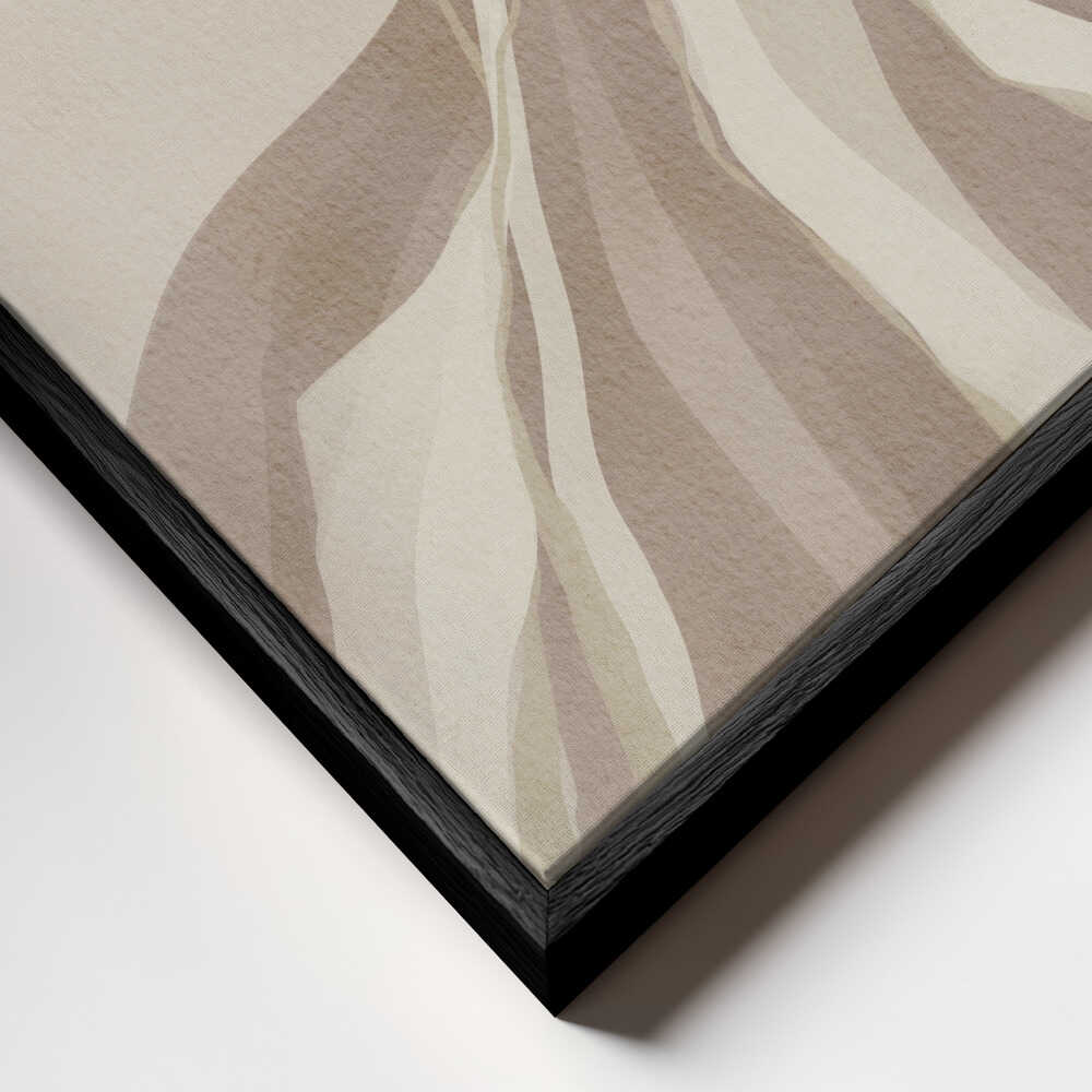 "Flowing Neutral Abstract" by Nikita Jariwala — Abstract Wall Art