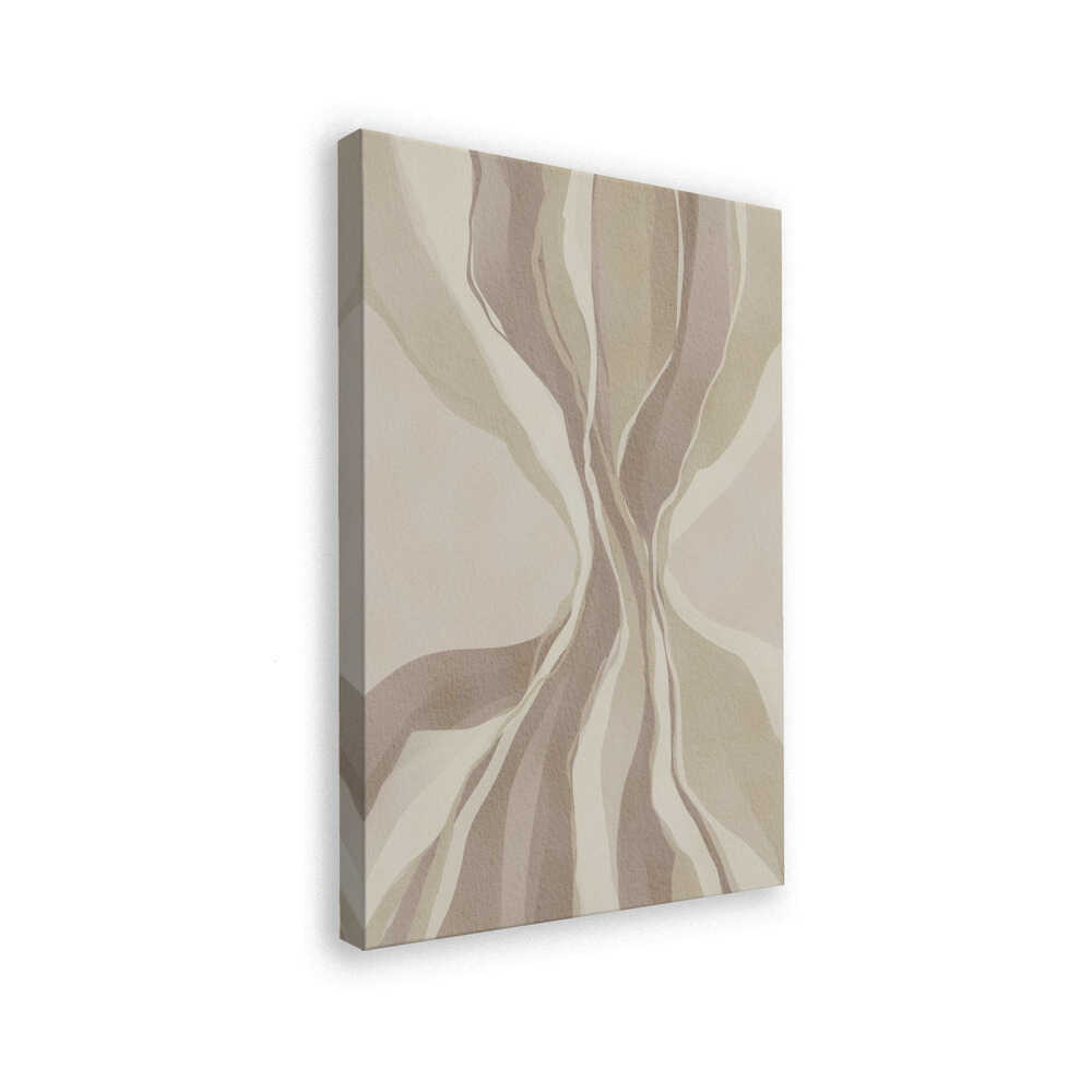 "Flowing Neutral Abstract" by Nikita Jariwala — Abstract Wall Art