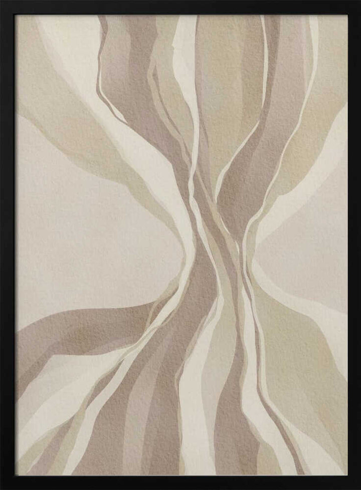 "Flowing Neutral Abstract" by Nikita Jariwala — Abstract Wall Art