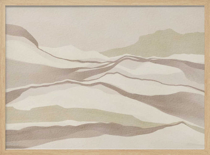 "Serene Desert Dunes" by Nikita Jariwala — Abstract Wall Art