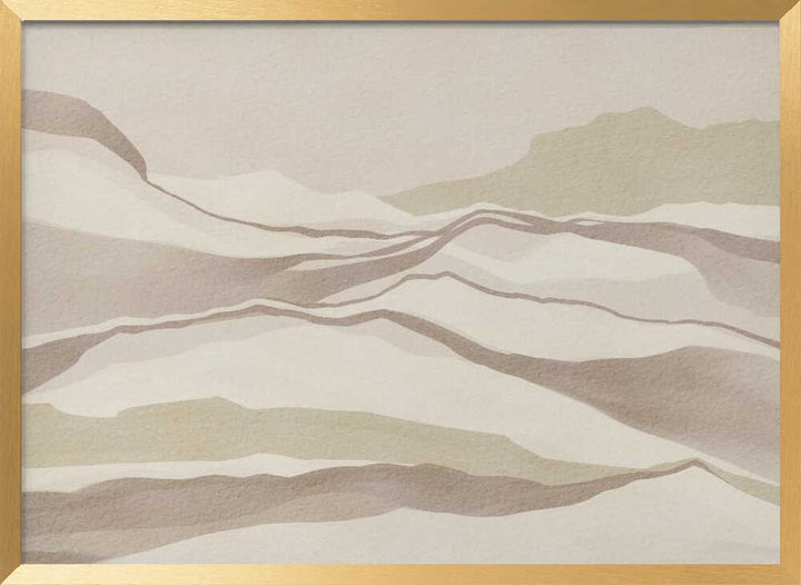 "Serene Desert Dunes" by Nikita Jariwala — Abstract Wall Art
