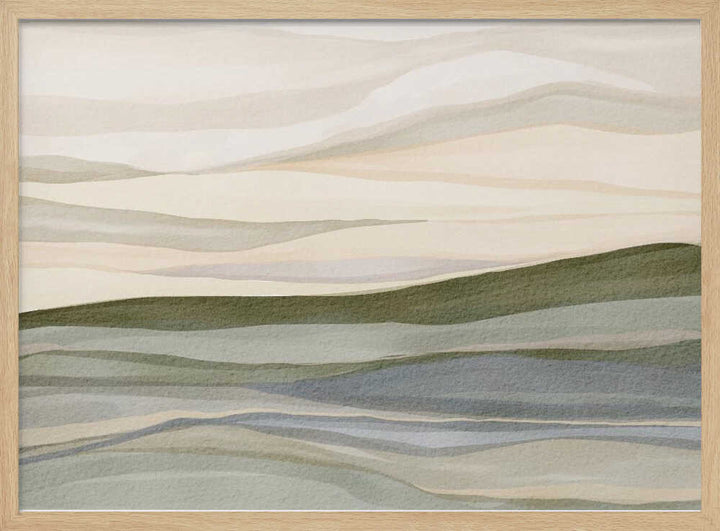 "Serene Rolling Hills" by Nikita Jariwala — Landscape Wall Art