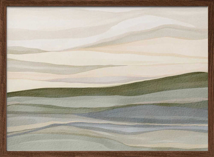 "Serene Rolling Hills" by Nikita Jariwala — Landscape Wall Art