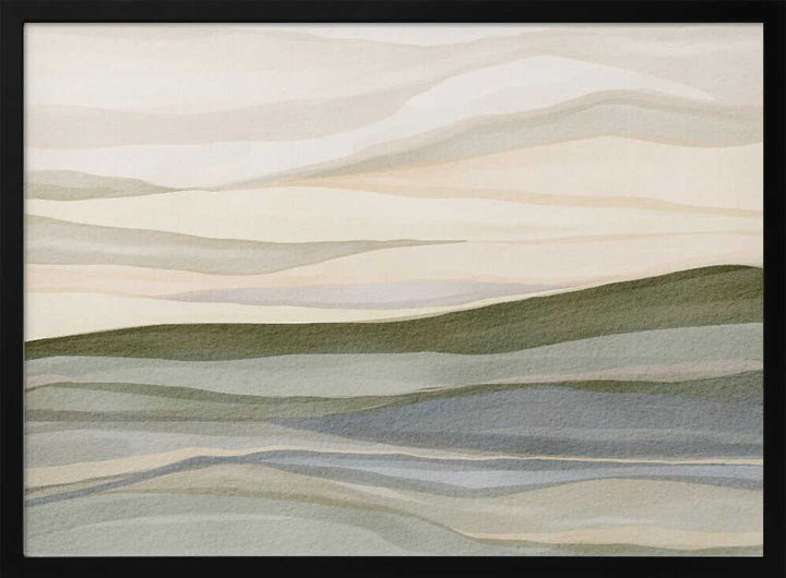 "Serene Rolling Hills" by Nikita Jariwala — Landscape Wall Art