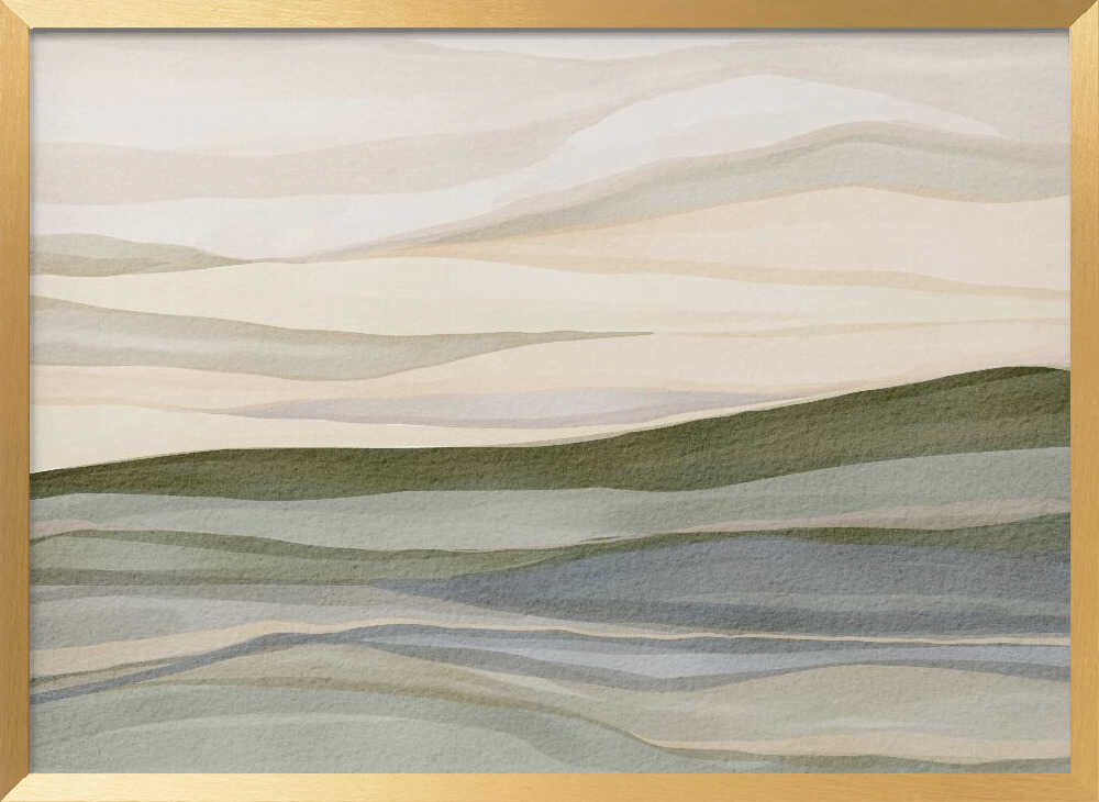 "Serene Rolling Hills" by Nikita Jariwala — Landscape Wall Art