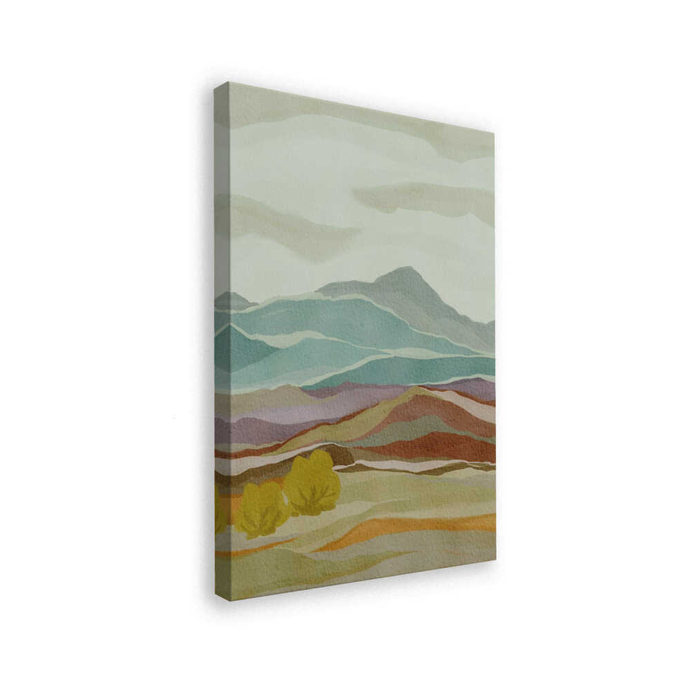 "Layered Mountain Landscape" by Nikita Jariwala — Landscape Wall Art