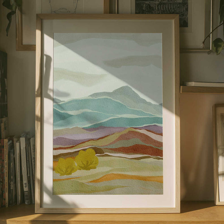 "Layered Mountain Landscape" by Nikita Jariwala — Landscape Wall Art
