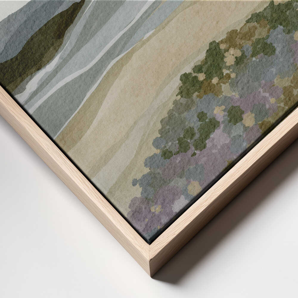 "Abstract Coastal Serenity" by Nikita Jariwala — Landscape Wall Art