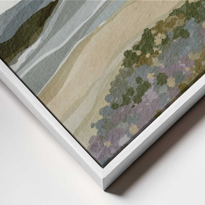 "Abstract Coastal Serenity" by Nikita Jariwala — Landscape Wall Art