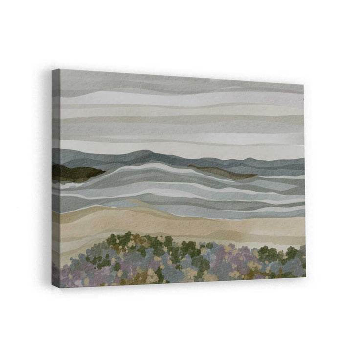 "Abstract Coastal Serenity" by Nikita Jariwala — Landscape Wall Art