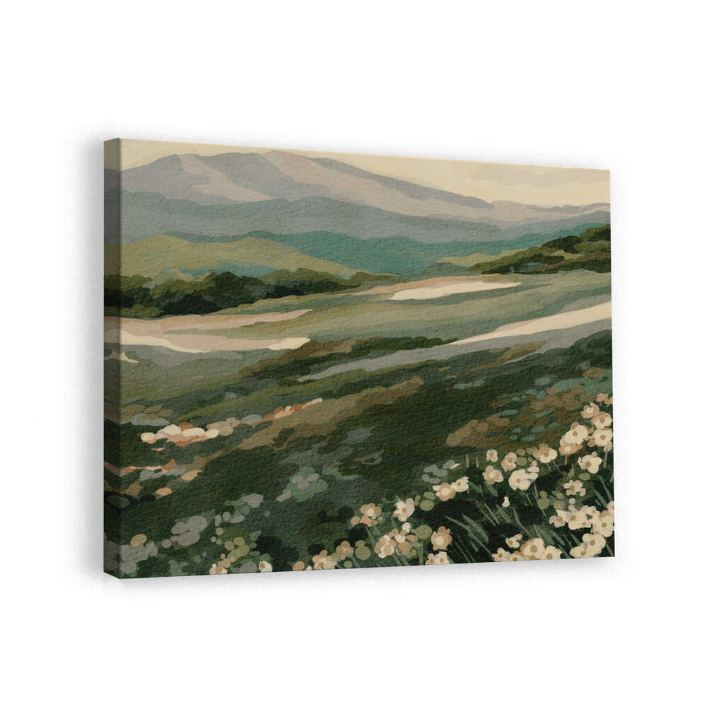 "Wildflower Mountain Landscape" by Nikita Jariwala — Landscape Wall Art