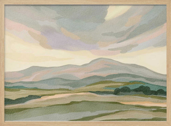 "Muted Mountain Landscape No. 3" by Nikita Jariwala — Landscape Wall Art