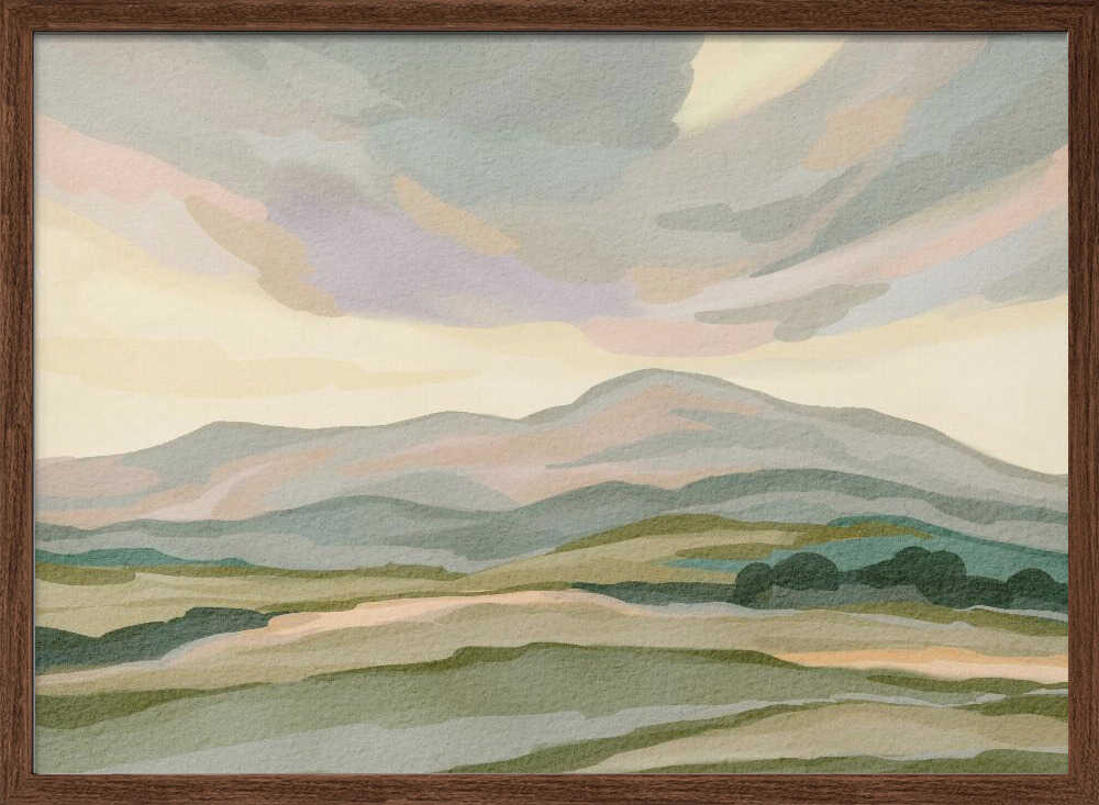 "Muted Mountain Landscape No. 3" by Nikita Jariwala — Landscape Wall Art