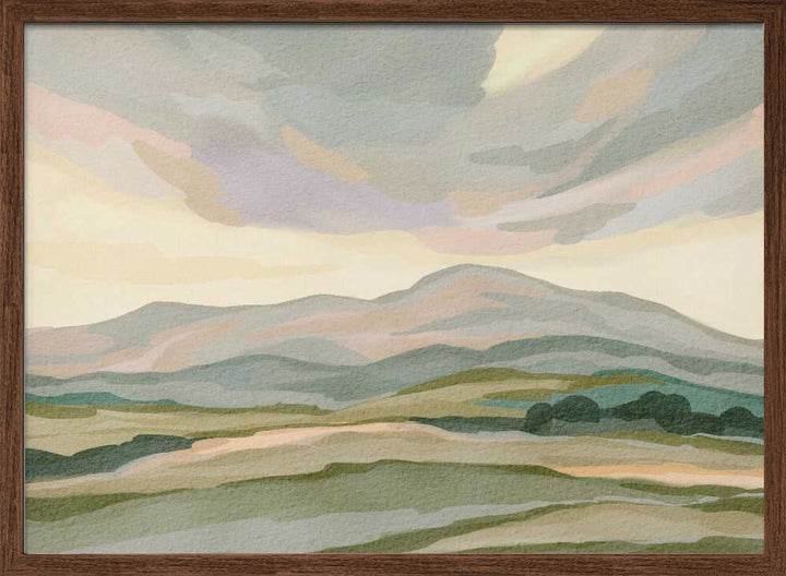 "Muted Mountain Landscape No. 3" by Nikita Jariwala — Landscape Wall Art
