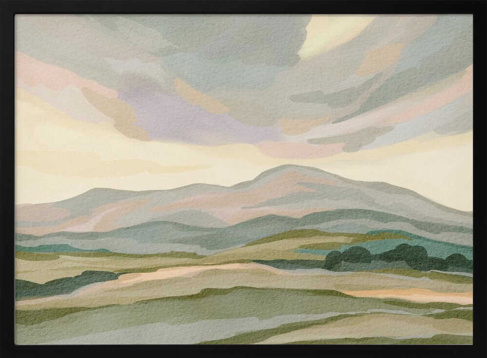 "Muted Mountain Landscape No. 3" by Nikita Jariwala — Landscape Wall Art