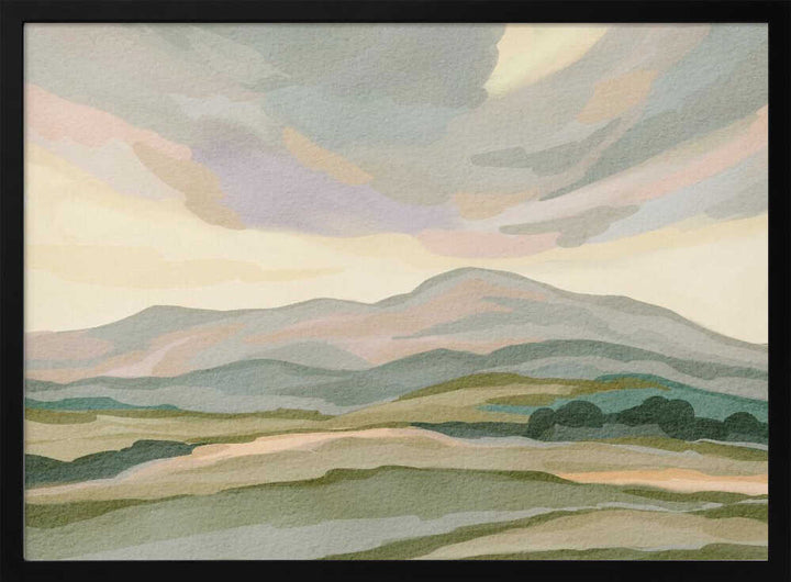 "Muted Mountain Landscape No. 3" by Nikita Jariwala — Landscape Wall Art