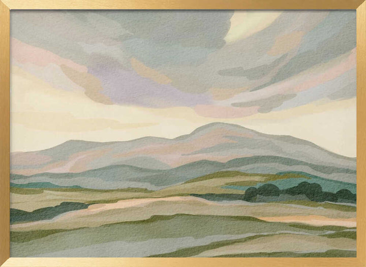 "Muted Mountain Landscape No. 3" by Nikita Jariwala — Landscape Wall Art