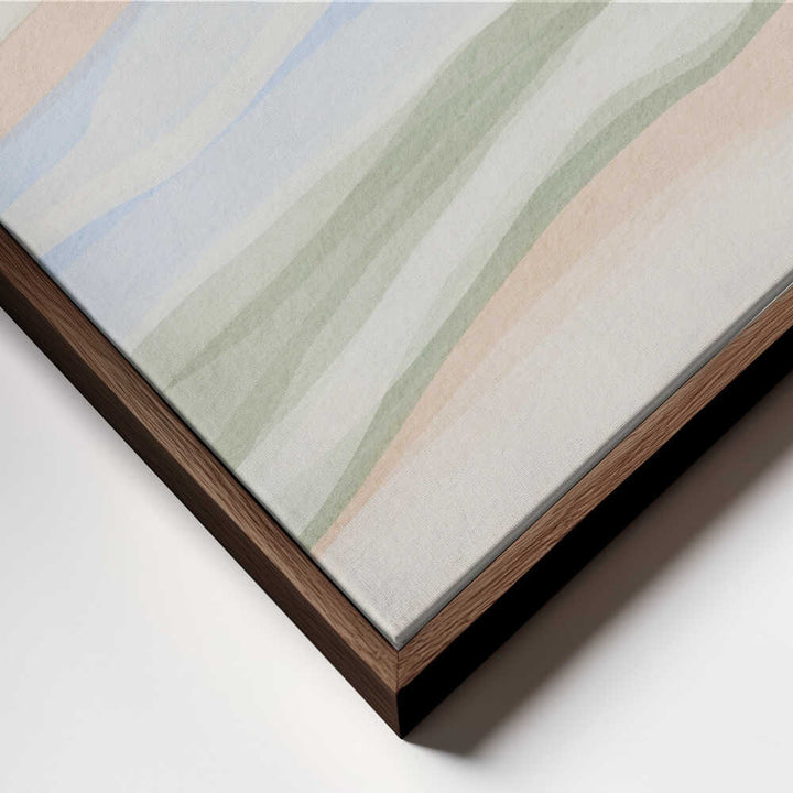 "Pastel Mountain Layers" by Nikita Jariwala — Landscape Wall Art