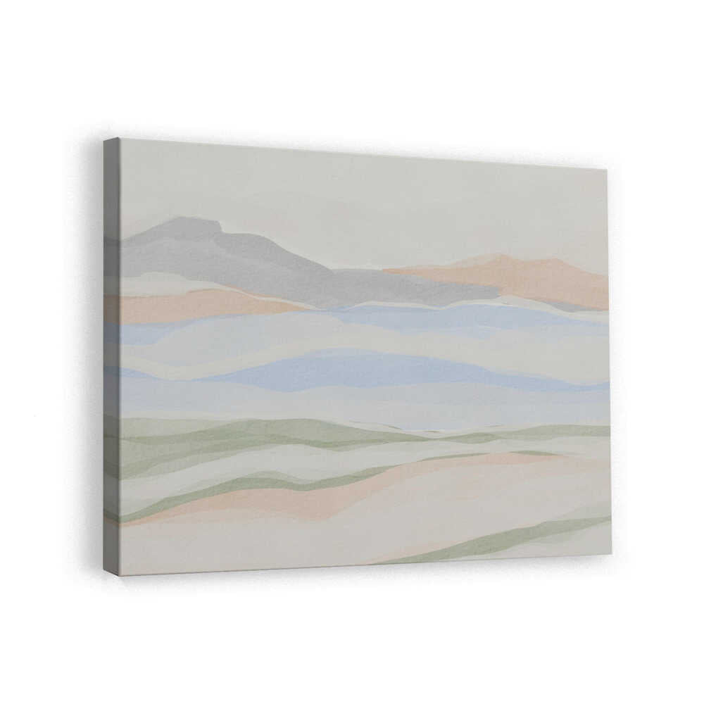 "Pastel Mountain Layers" by Nikita Jariwala — Landscape Wall Art