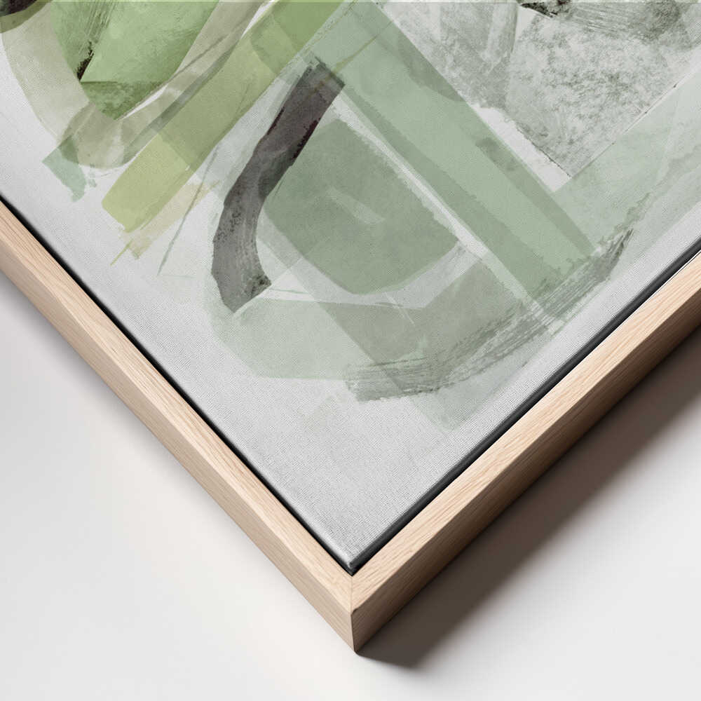 Soft Green Abstract Shapes