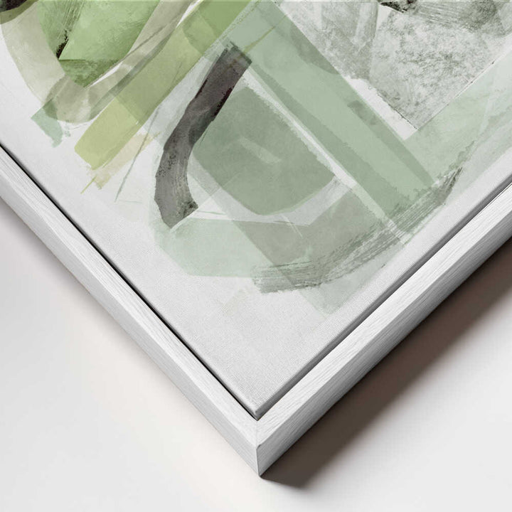 Soft Green Abstract Shapes