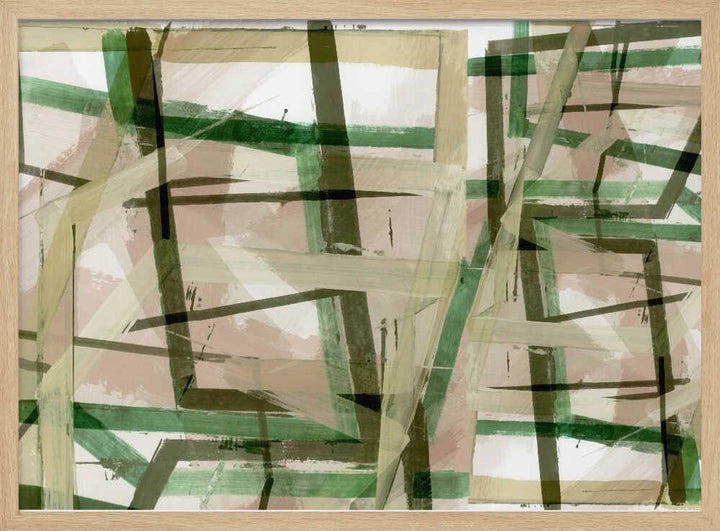 Layered Geometric Brushstrokes