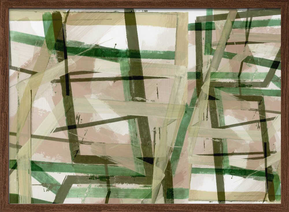 Layered Geometric Brushstrokes