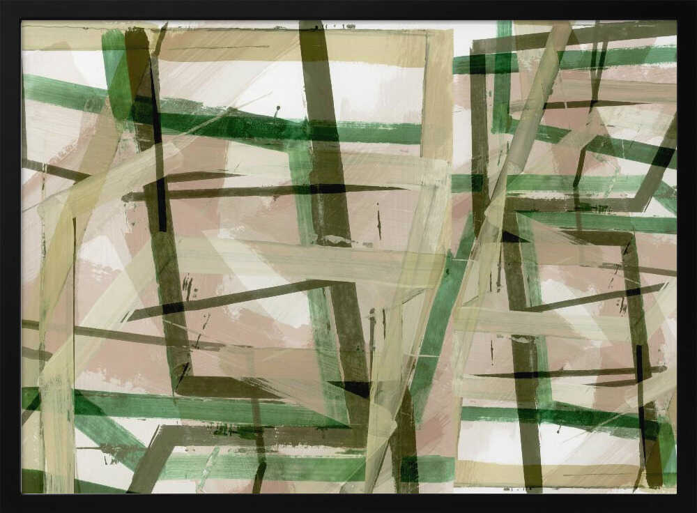 Layered Geometric Brushstrokes