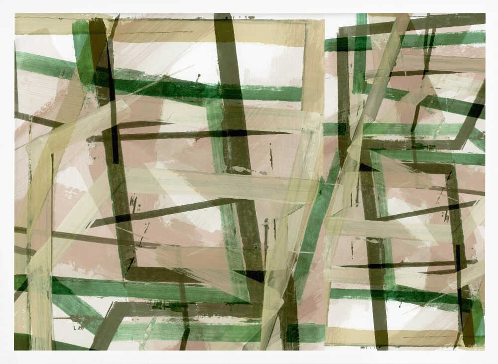 Layered Geometric Brushstrokes