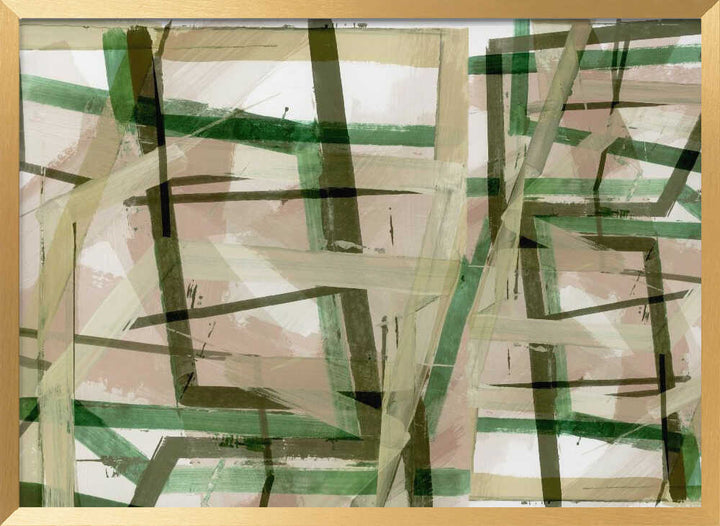 Layered Geometric Brushstrokes