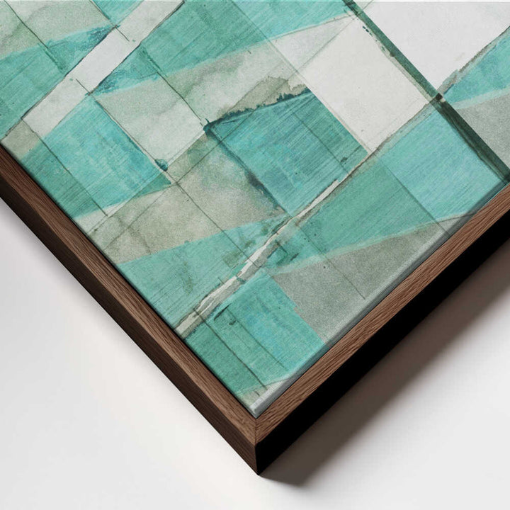 Teal Geometric Blocks