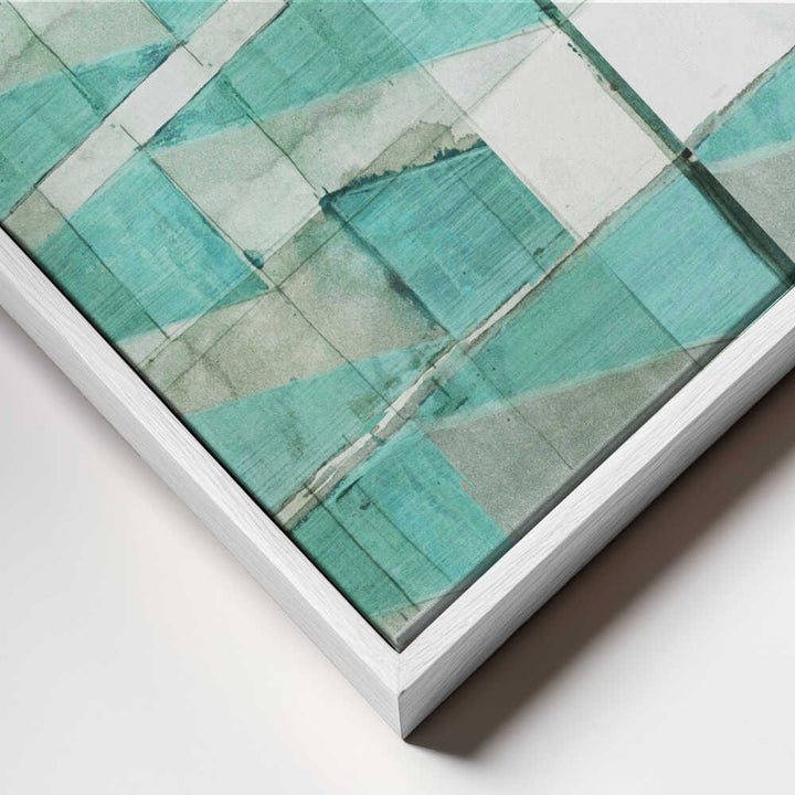 Teal Geometric Blocks