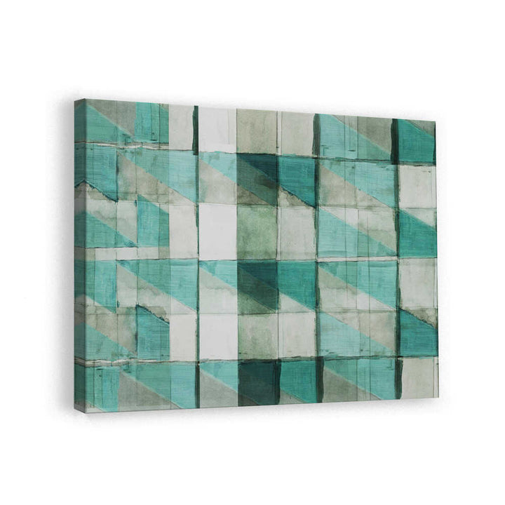Teal Geometric Blocks