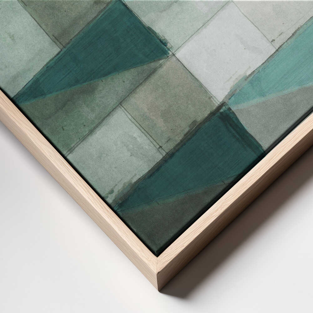 Aqua Geometric Pattern