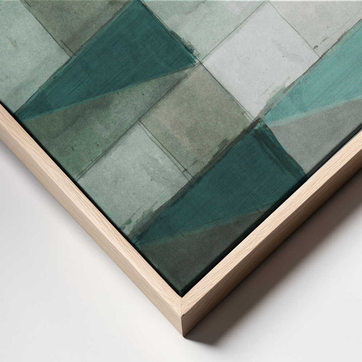 Aqua Geometric Pattern