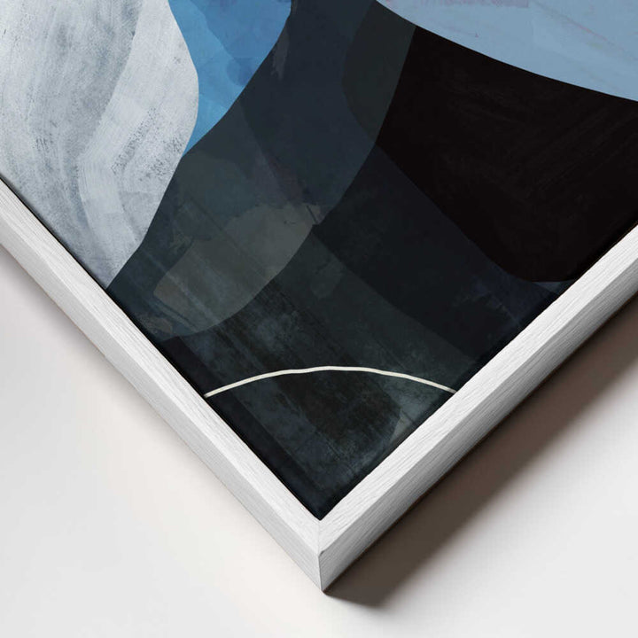 Deep Blue Floating Shapes