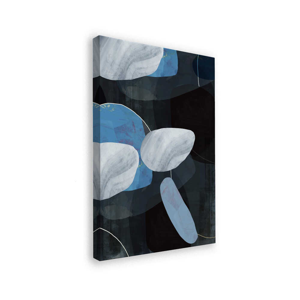 Deep Blue Floating Shapes